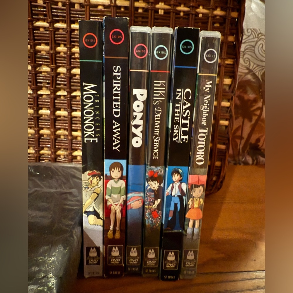 Hayao Miyazaki Studio Ghibli DVD Collection with DVD player